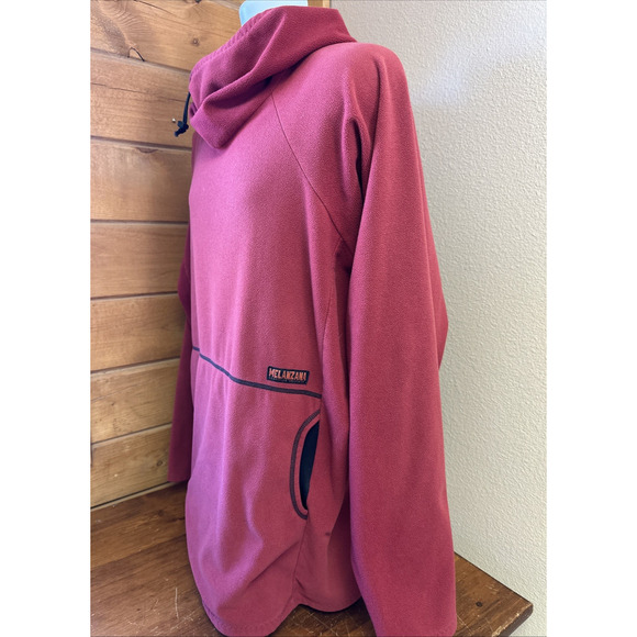 Melanzana Men's XL Wind Pro Fleece Hoodie Red Layer Ski Mountains Gorpcore EUC - Picture 5 of 9
